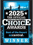 2025 Best of the Desert winner badge