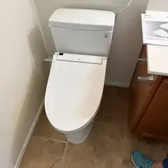 New toilet with a bidet seat