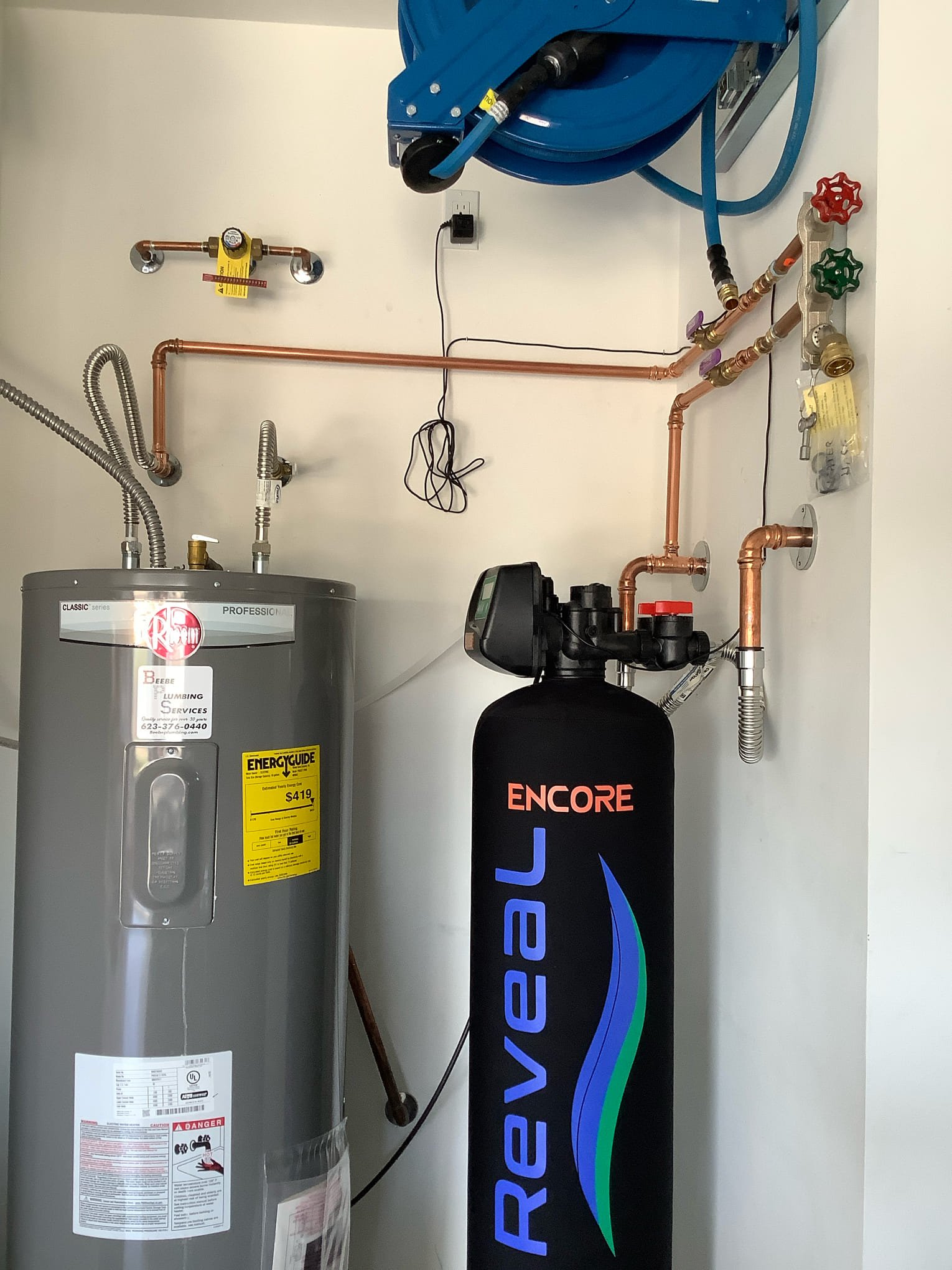 Hot water heater installation