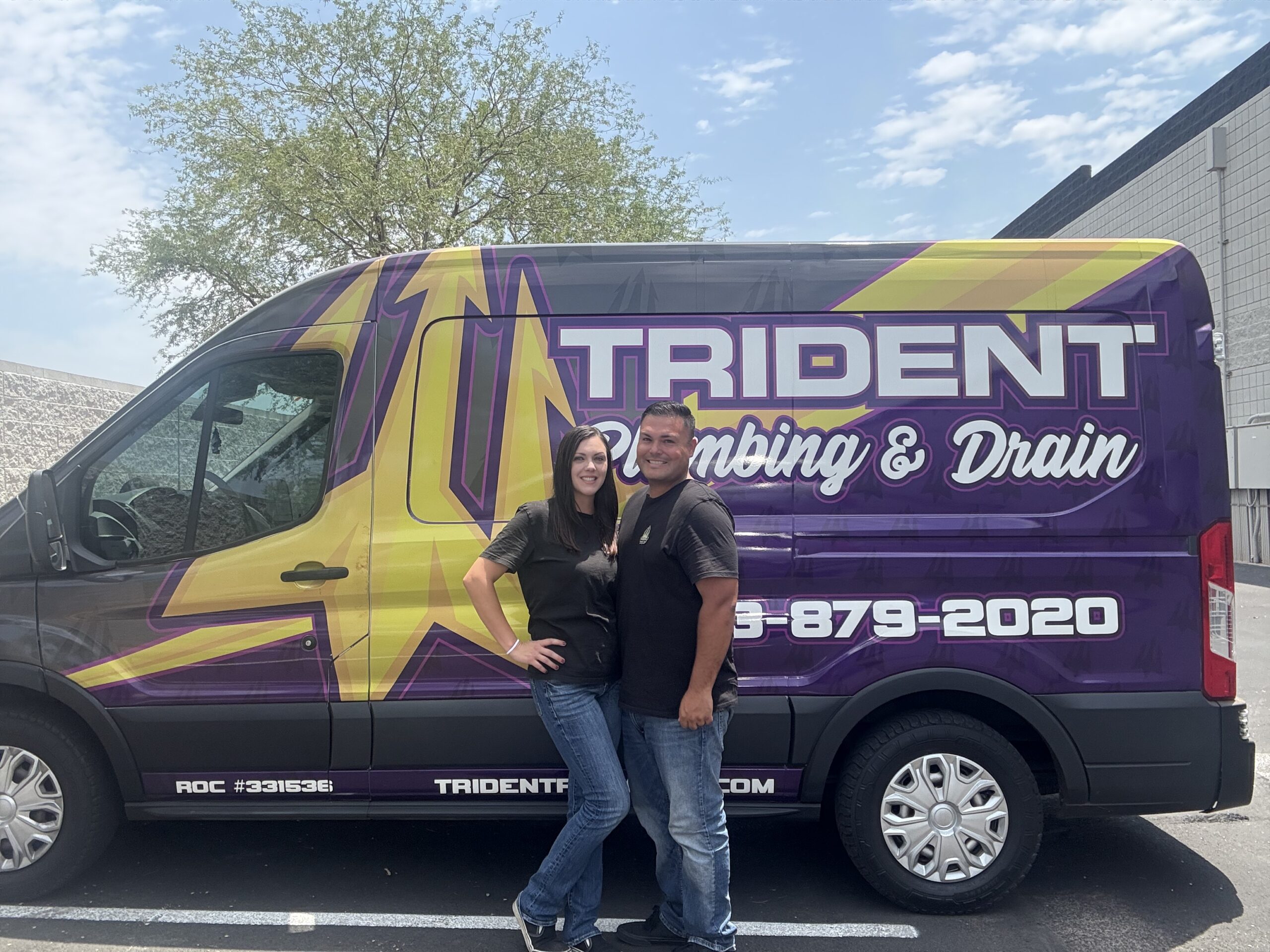 Trident Plumbing team members providing professional plumbing services for homeowners throughout the greater Phoenix area.