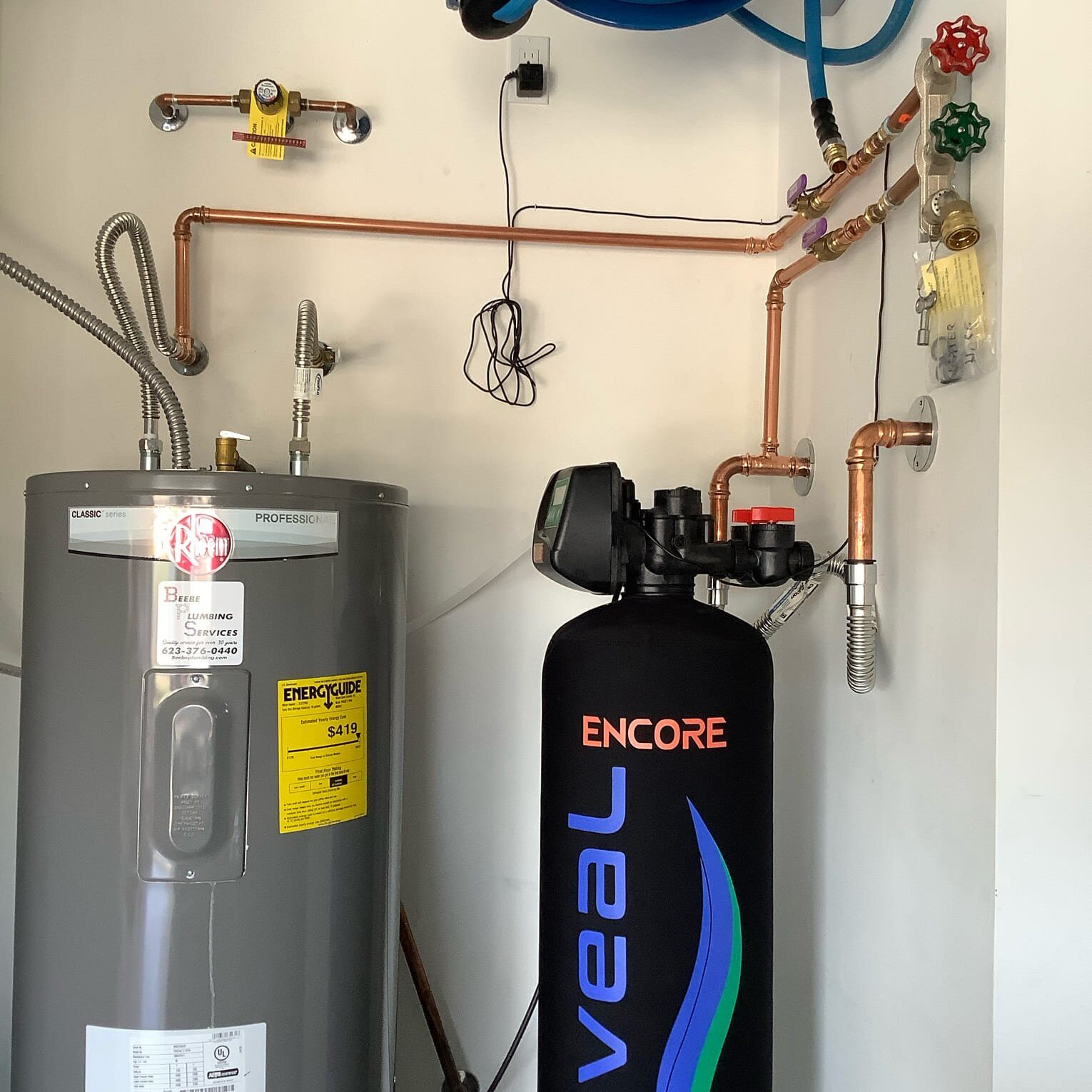 Hot water heater installation