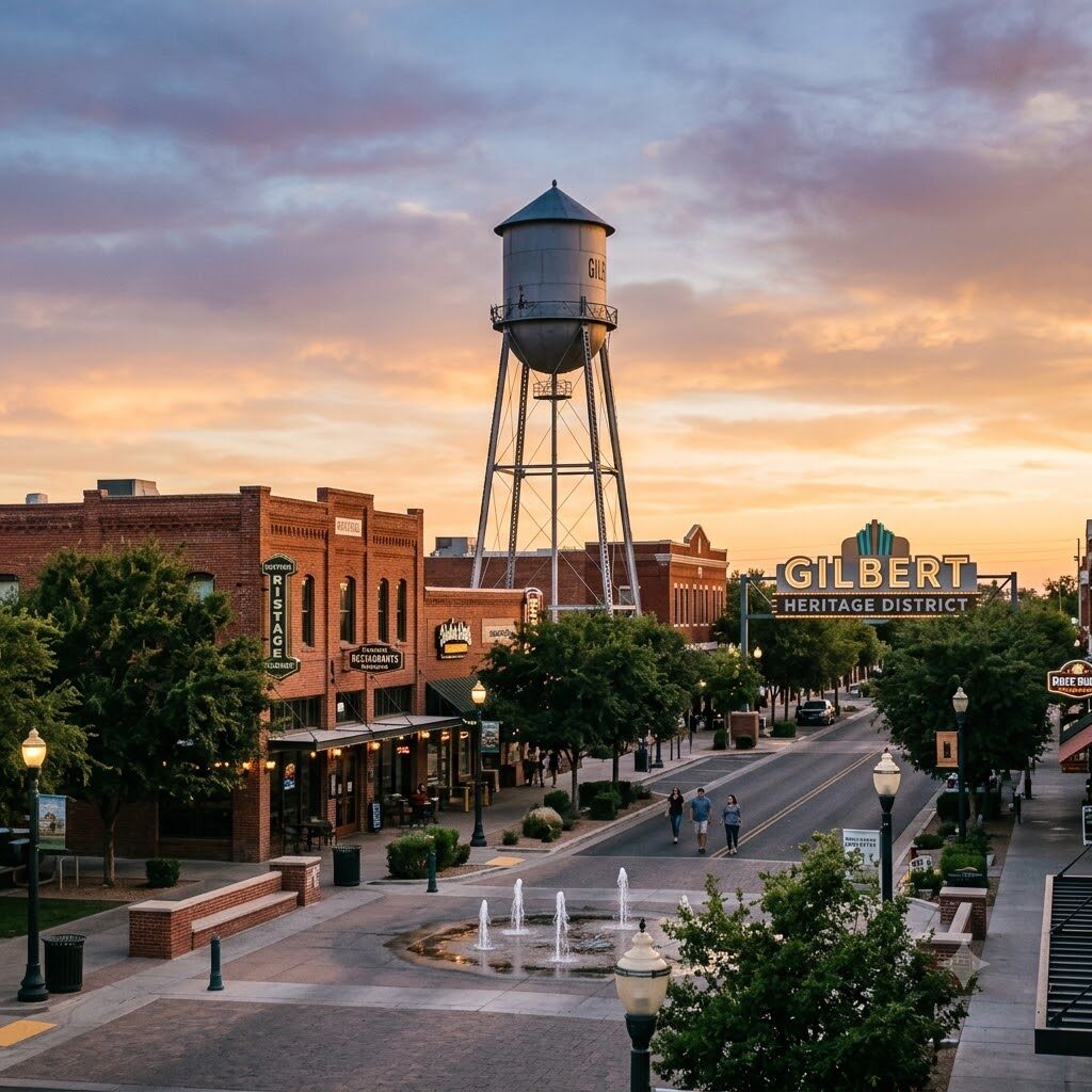 Image of downtown Gilbert, AZ