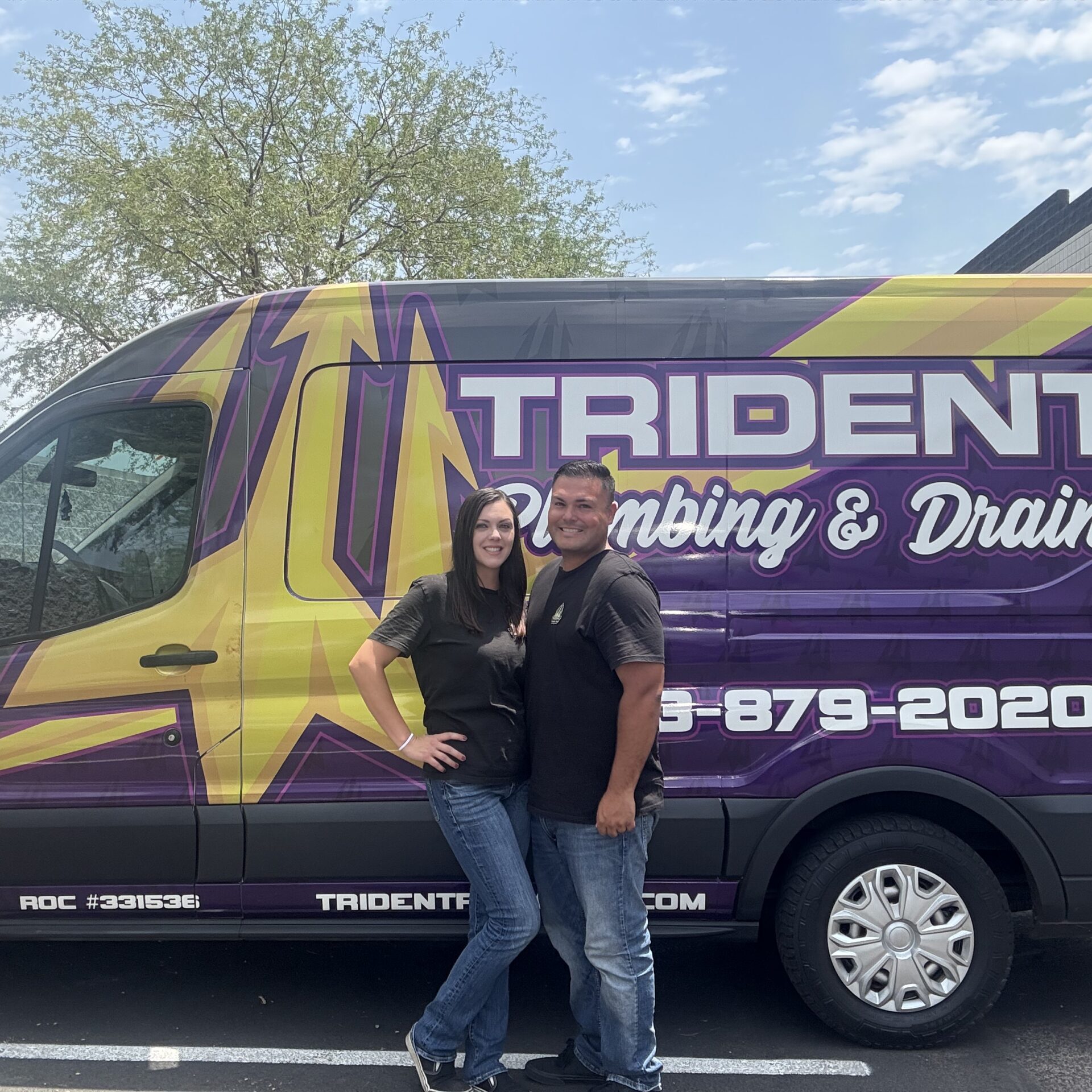 Trident Plumbing team members providing professional plumbing services for homeowners throughout the greater Phoenix area.
